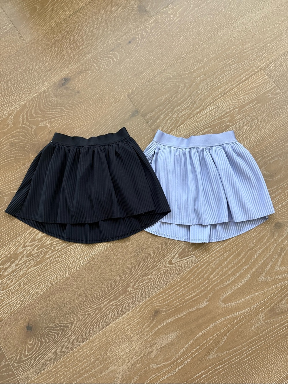 All In Motion Girls Pleated Active Skorts Black And Purple Size 6/7